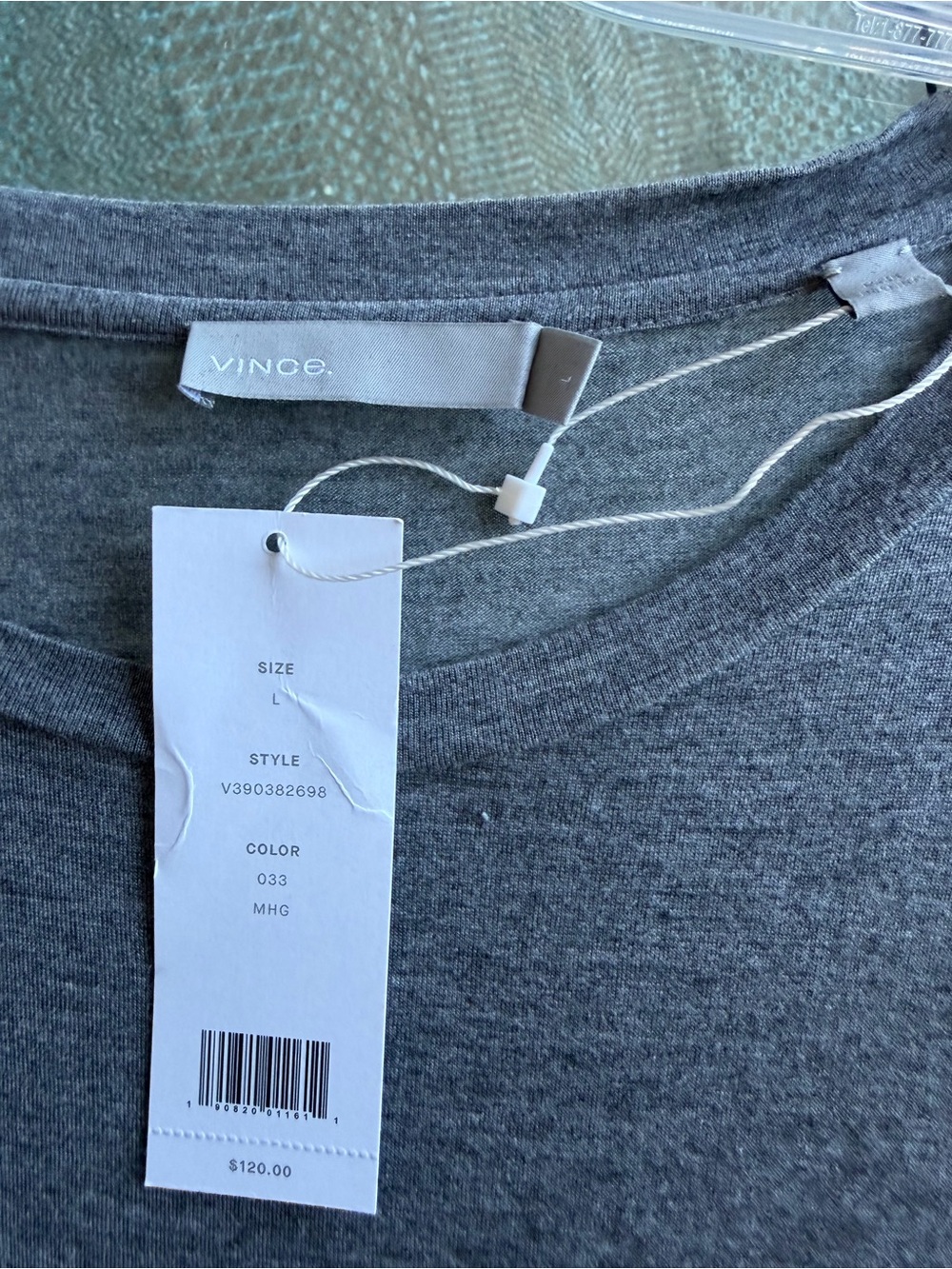 Vince Heather Gray Crewneck Tee - Picture 4 of 4